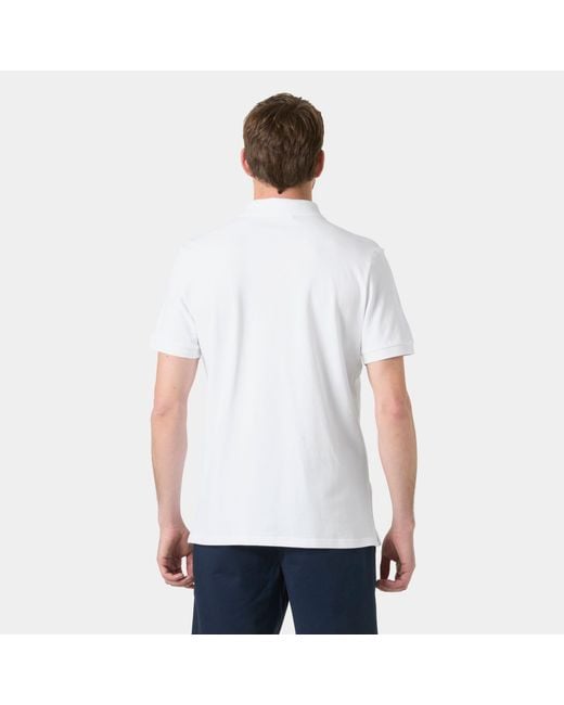 Helly Hansen White Crew Polo Pique for men