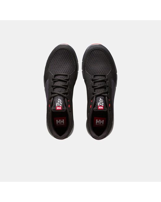 Helly Hansen Black Ahiga V4 Hydropower Lightweight Deck Sneakers for men
