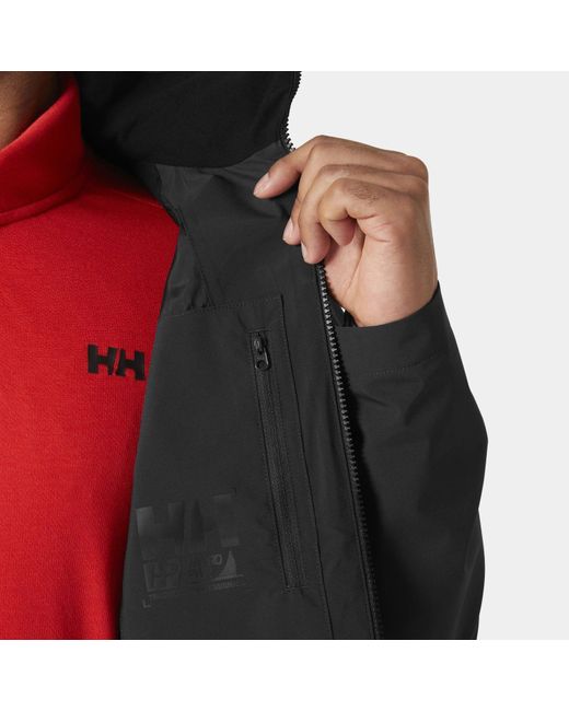 Helly Hansen Black Hp Racing Hooded Jacket 2.0 for men