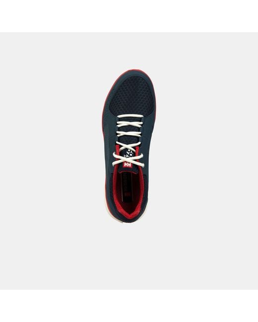 Helly Hansen Blue Ahiga V4 Hydropower Lightweight Deck Sneakers for men
