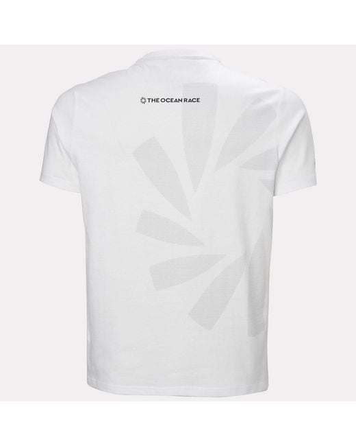 Helly Hansen White The Ocean Race T-Shirt for men