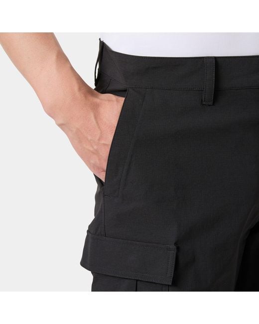 Helly Hansen Black Hh Quick Dry Cargo Shorts 11" for men
