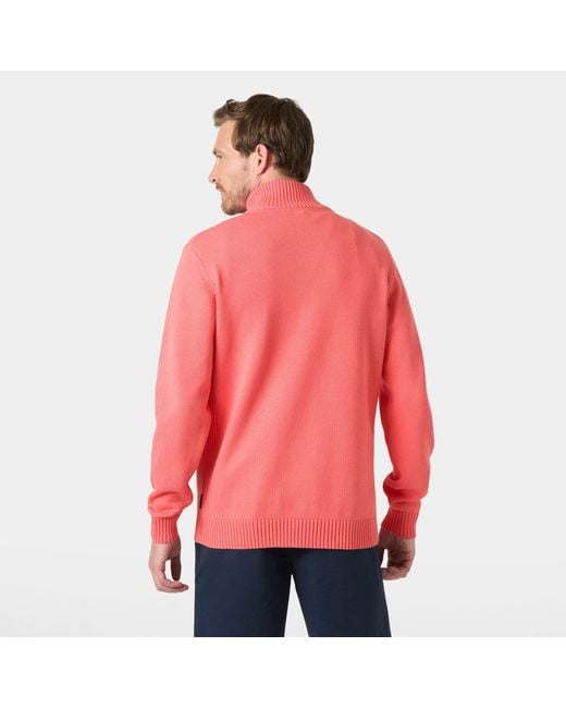 Helly Hansen Red Smoegen Half-Zip Sweater for men