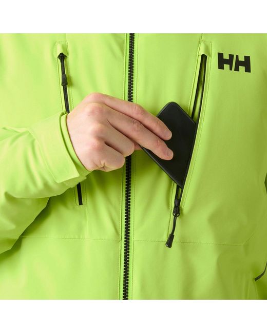 Alpha 4.0 Giacca Da Sci di Helly Hansen in Green da Uomo