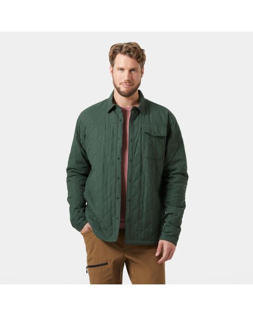 Helly Hansen Green Isfjord Insulated Shacket for men