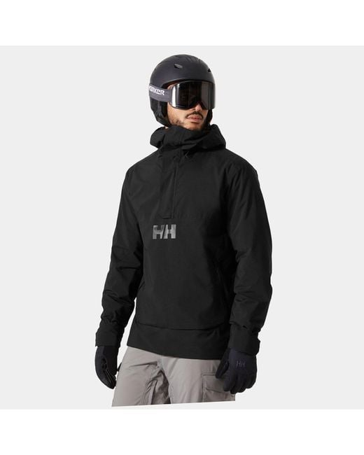Helly Hansen Black Ullr D Insulated Ski Anorak Jacket for men