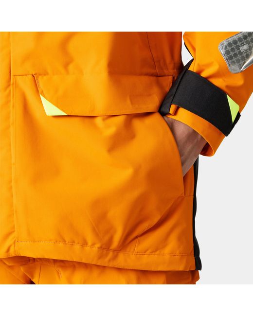 Helly Hansen Orange Skagen Offshore Sailing Jacket for men