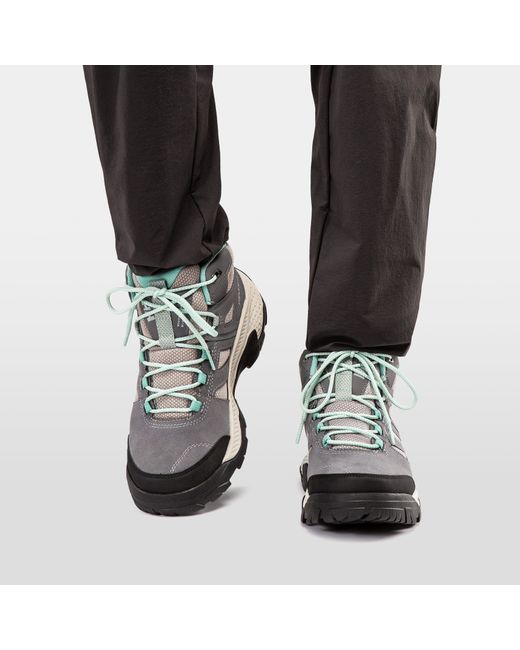 Helly Hansen Gray Switchback Mid 3 Helly Tech Hiking Boots for men
