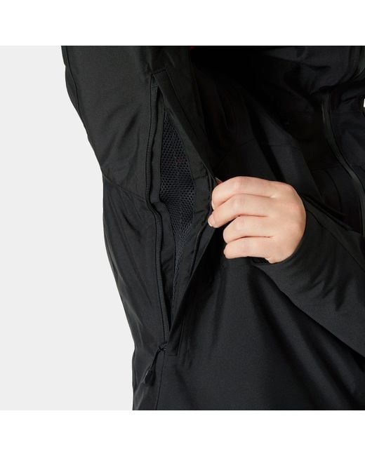 Helly Hansen Black Powderqueen 3.0 Durable Ski Jacket