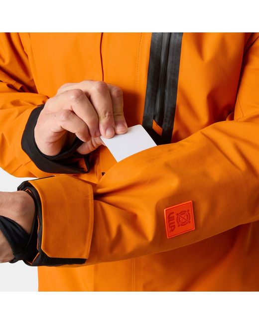 Helly Hansen Orange Sogn Patrol Shell Jacket for men