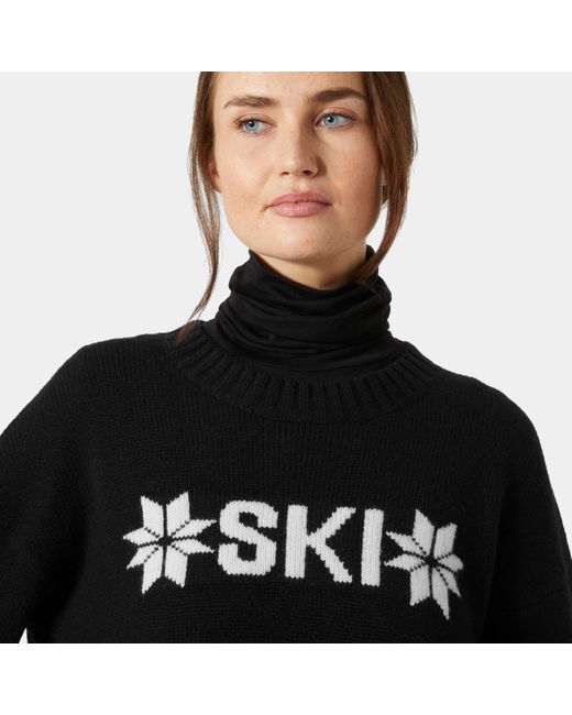 Helly Hansen Black Bliss Ski Knit Sweater for men