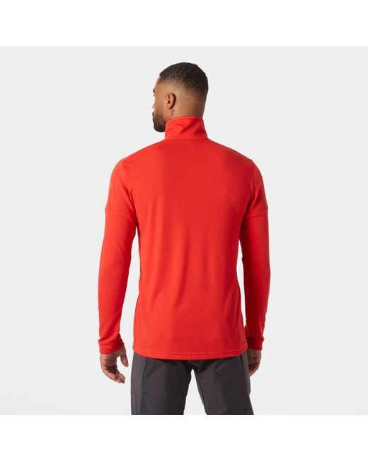 Helly Hansen Red Hp Half-Zip Pullover 2.0 for men