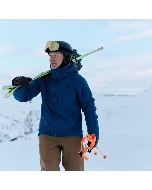 Helly Hansen Blue Alpha Lifaloft Lightweight Ski Jacket for men