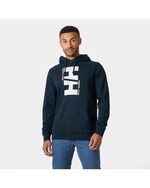 Helly Hansen Blue Core Graphic Hoodie for men