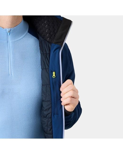 Helly Hansen Blue Alpha Lifaloft Lightweight Ski Jacket for men