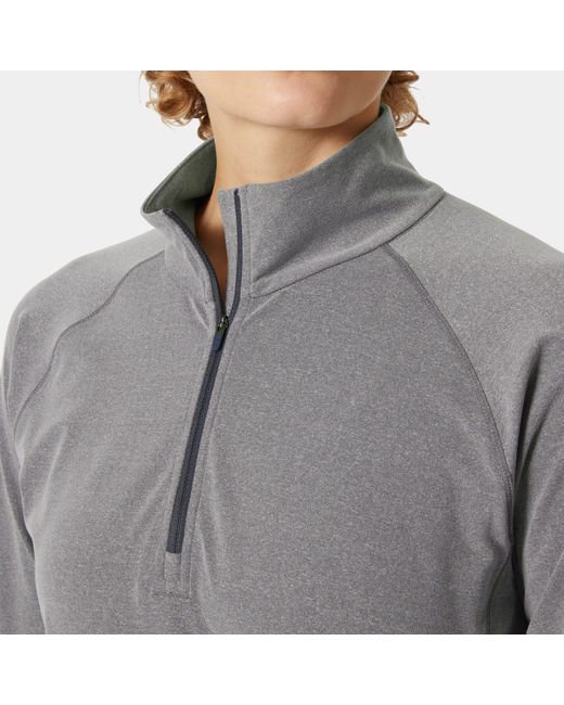 Tyri Half-Zip Mujer Helly Hansen de color Gray