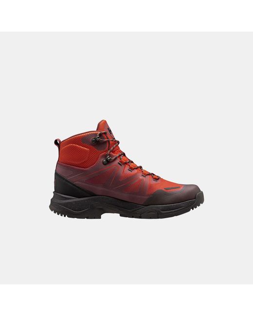 Helly Hansen Red Cascade Mid Low-cut Helly Tech Boots