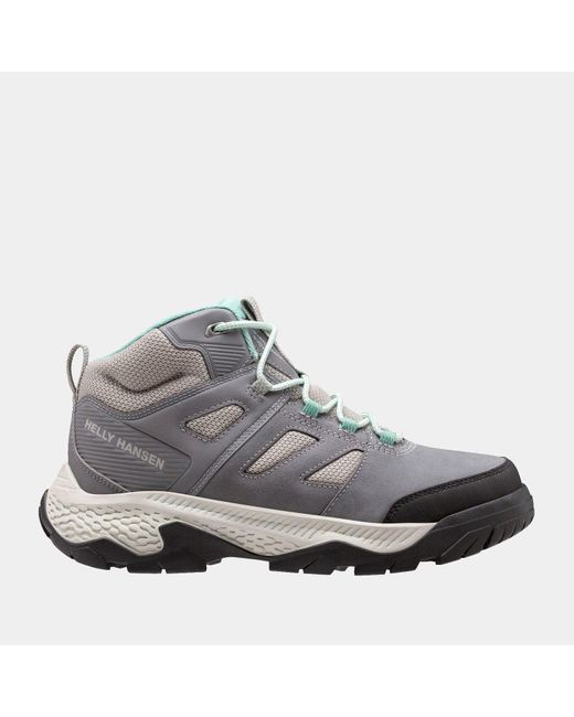 Helly Hansen Gray Switchback Mid 3 Helly Tech Hiking Boots for men