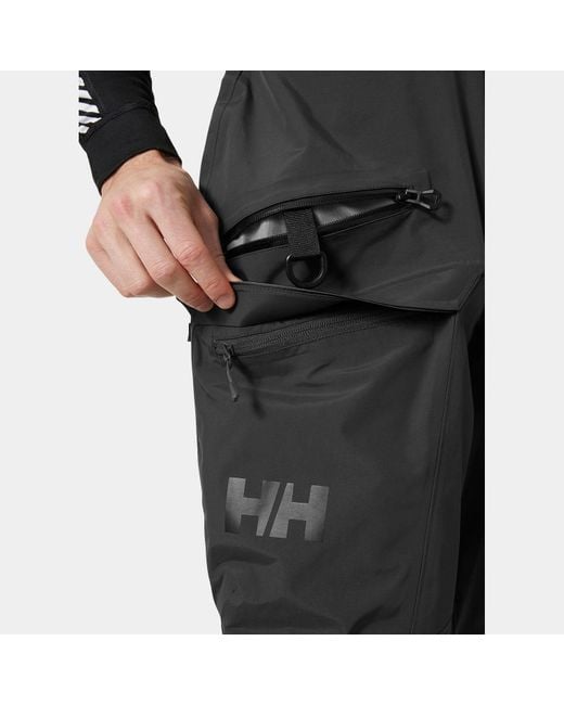 Helly Hansen Black Sogn Bib Shell Ski Pants for men