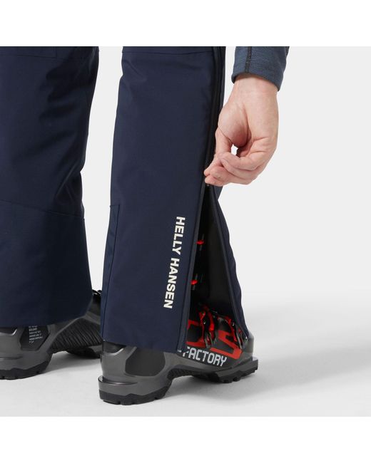 Helly Hansen Blue Kvitfjell Race Insulated Zip Off Ski Pants for men
