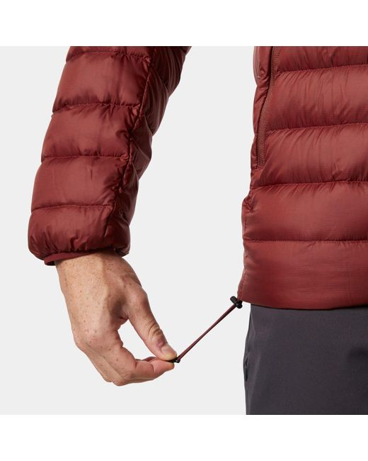 Helly Hansen Red Verglas Hooded Down Jacket 2.0 for men