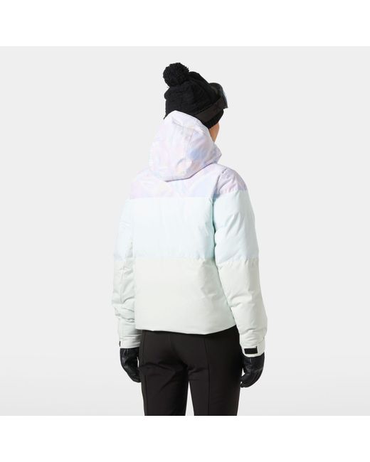 Helly Hansen White Nora Short Puffy Ski Jacket