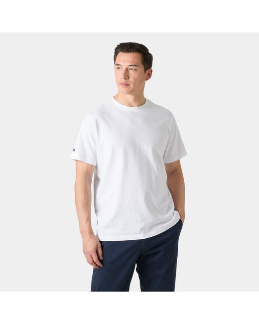 Helly Hansen White Crew T-Shirt 2.0 for men