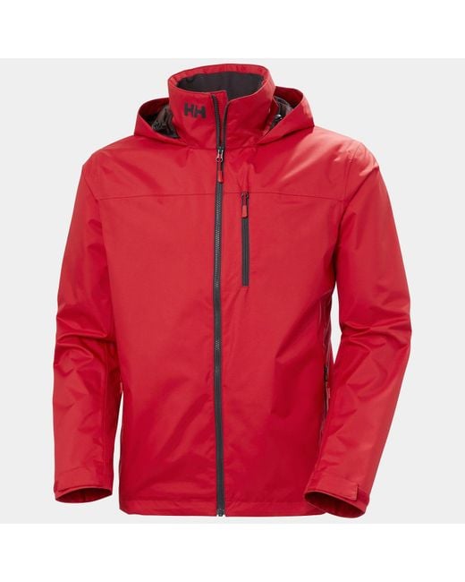 Helly Hansen Red Crew Hooded Jacket 2.0 for men