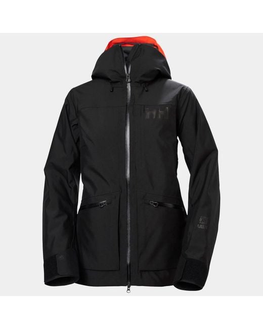 Helly Hansen Black Powderqueen 3.0 Durable Ski Jacket