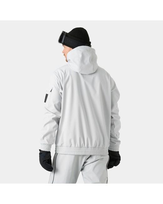 Helly Hansen Gray Ullr D Ridable Hoodie