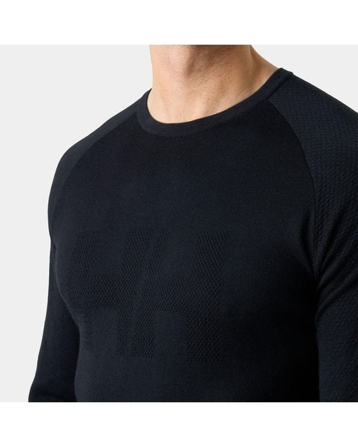 Helly Hansen Blue Lifa Merino Knitevo Crew for men