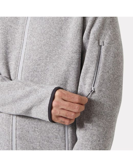 Helly Hansen Gray Varde Fleece Jacket 2.0 for men