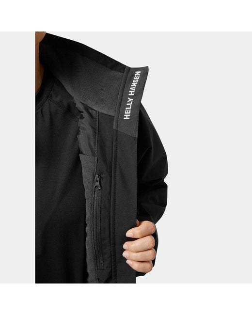 Crew Midlayer Sailing Jacket 2.0 Mujer Helly Hansen de color Black