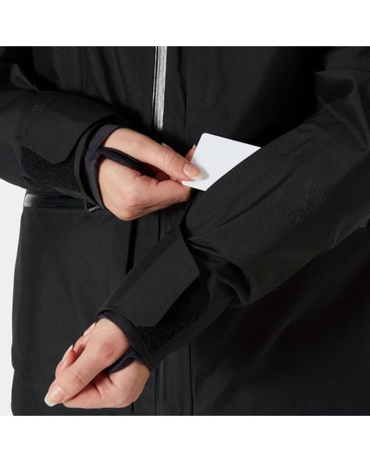 Helly Hansen Black Powderqueen 3.0 Durable Ski Jacket