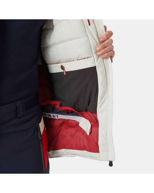 Helly Hansen White Kvitfjell Infinity Down Ski Jacket for men