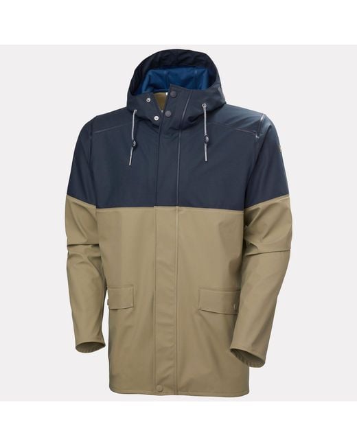 Helly Hansen Blue Moss Block Coat for men