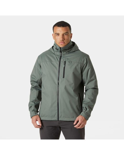 Crew Hooded Midlayer Sailing Jacket 2.0 Hombre Helly Hansen de hombre de color Green