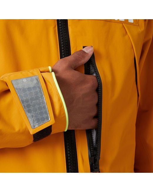 Helly Hansen Yellow Aegir Ocean Sailing Jacket for men