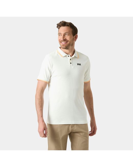 Helly Hansen White Kos Marine Quick-Dry Polo for men