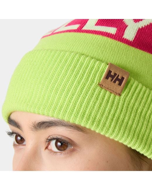Helly Hansen Green Ridgeline Retro Ski Beanie Std