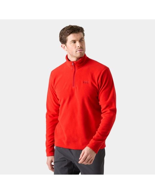 Helly Hansen Red Daybreaker Half-Zip Fleece for men
