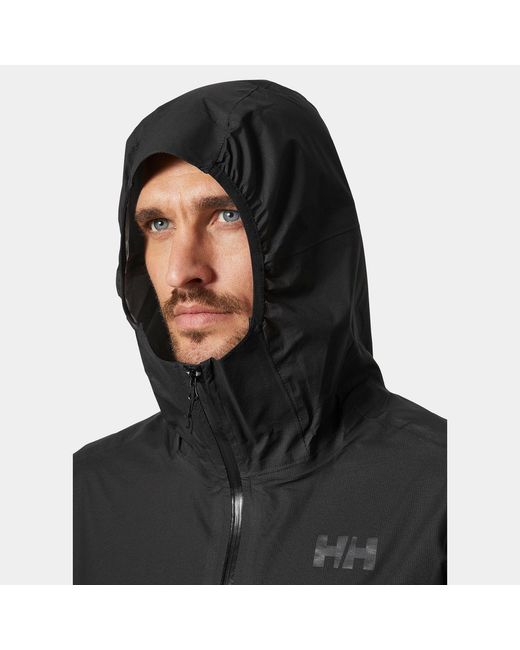 Helly Hansen Black Verglas 2.5-Layer Fastpack Jacket for men
