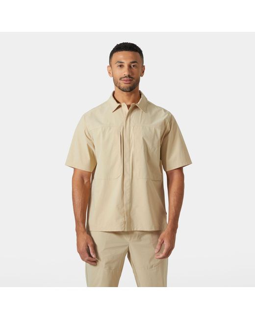Awe Short Sleeve Softshell Overshirt Hombre Helly Hansen de hombre de color Natural