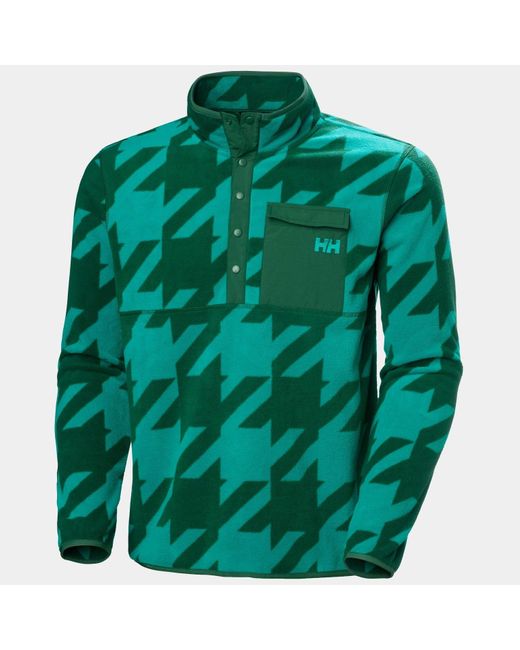 Helly Hansen Green Maridalen Printed Fleece for men