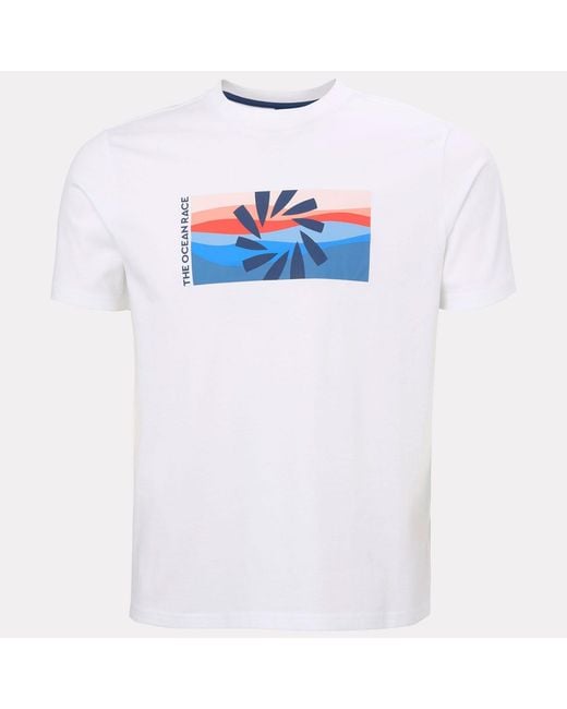 Helly Hansen White The Ocean Race T-Shirt for men