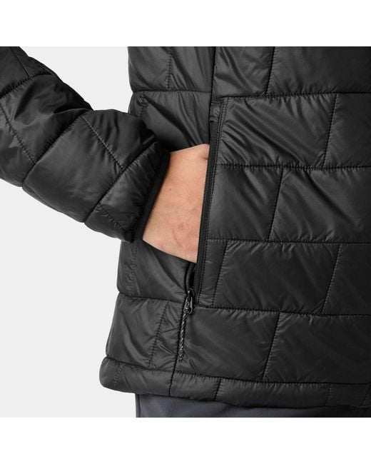 Helly Hansen Black Lifaloft Hooded Insulator