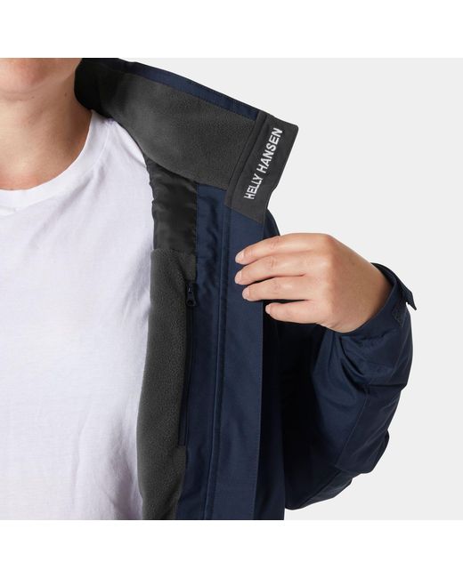 Helly Hansen Blue Hooded Crew Midlayer Plus Jacket 2.0