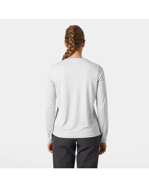 Helly Hansen Gray Tech Crew Long Sleeve 2.0