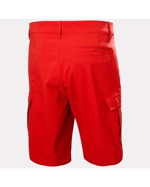 Helly Hansen Red Hh Quick-Dry Cargo Shorts 11" for men