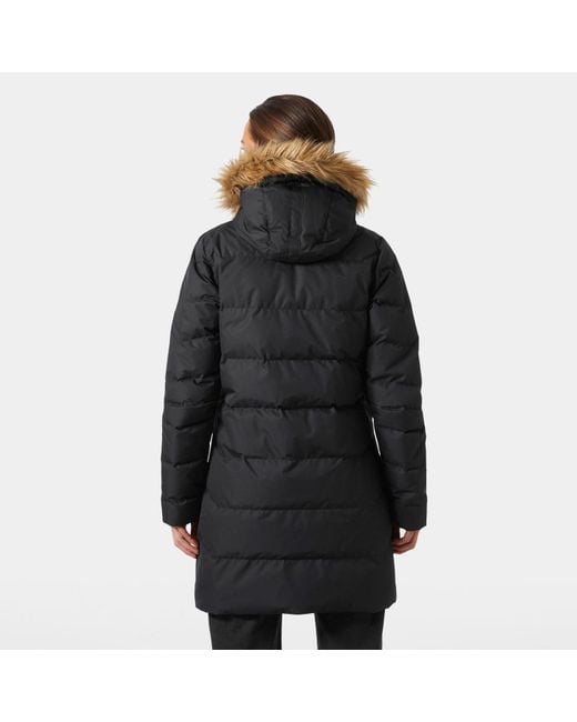 Helly Hansen Black Aden Down Parka Coat